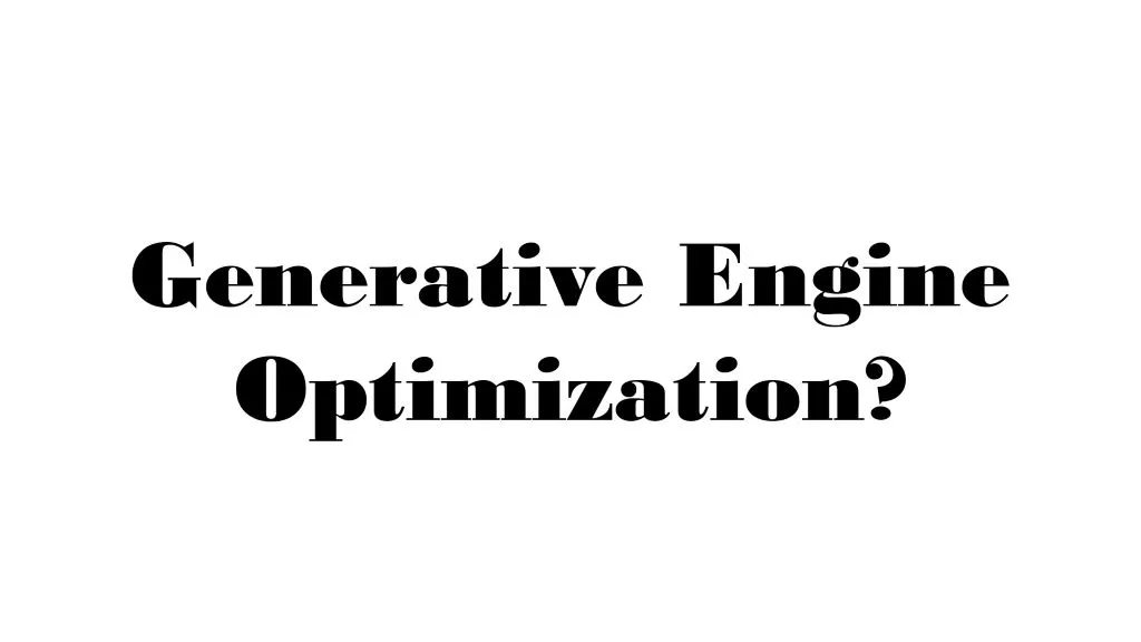 Text graphics explaining what is GEO in search engine optimization as Generative Engine Optimization.
